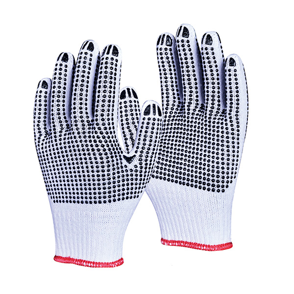 pvc dotted gloves